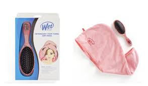 The Wet Brush Detangler & Hair Towel Gift Pack