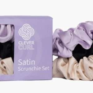 Clever Curl Satin Scrunchies Set of 3